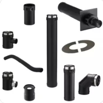 KIT TERMINAL HORIZONTAL REGLABLE Noir - Diam80/130 - KSHRN80PGI - PGI KIT TERMINAL HORIZONTAL REGLABLE Noir - Diam80/130 - KSHRN80PGI - PGI